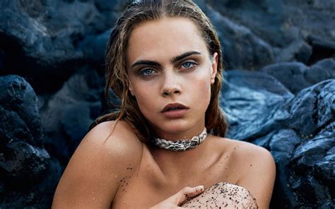 Wallpaper Women Outdoors Cara Delevingne Blue Eyes Brunette