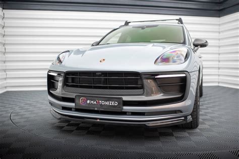 Cup Spoilerlippe Front Ansatz F R Porsche Macan Mk Facelift Schwar