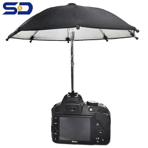 Dslr Camera Umbrella Hot Shoe Cover Sunshade Rainy Holder For Canon Nikon Fuji Leica Sony