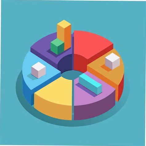 Circle Diagram Four Parts Pie Chart Business Financial Report