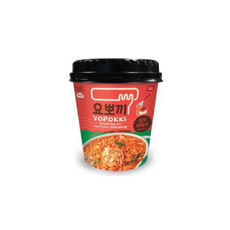 Cup Rabokki Ramen G Teaux De Riz Au Kimchi Yopokki Kr G