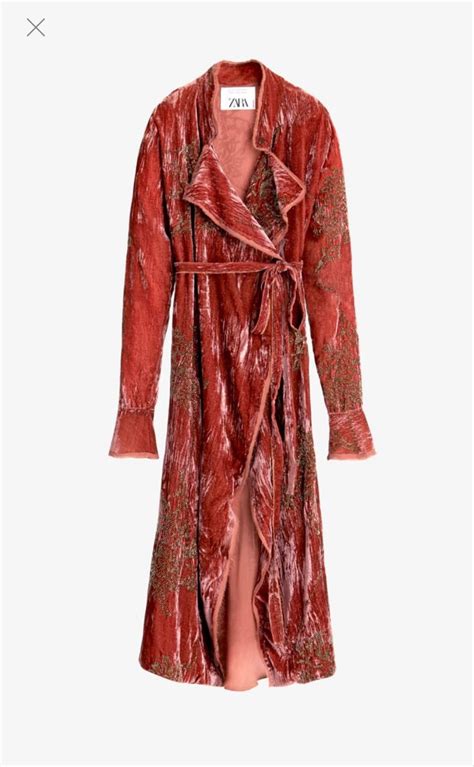 Zara velvet kimono Kläder