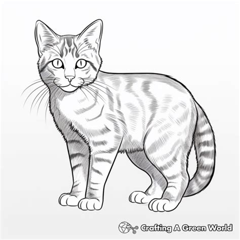 Tabby Cat Coloring Pages Free Printable