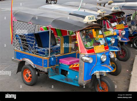 Tuk Tuks In Bangkok Thailand Stock Photo Alamy