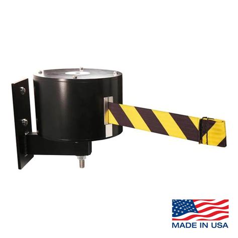 Fixed Wall Mount Retracta Belt Barrier 65 Ft Crowd Control Warehouse