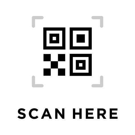 Scan Here Qr Code Vector Border Icon This Icon Use For Admin Panels