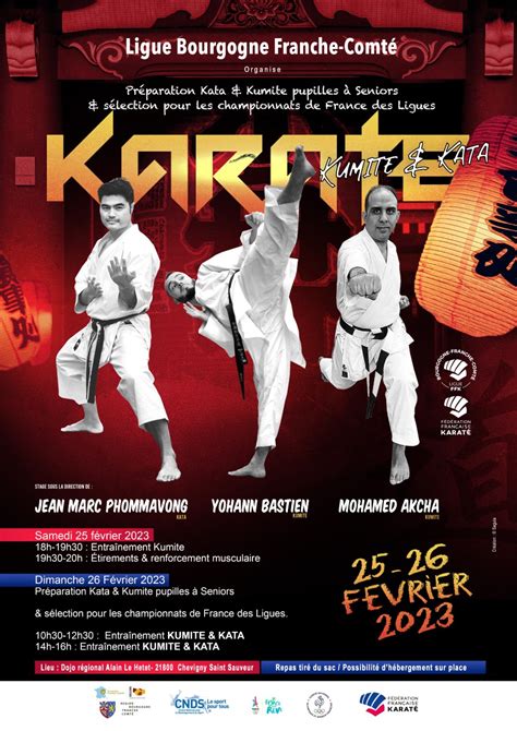 Stage De Preparation Kata Kumite Et Selection Championnat France Des