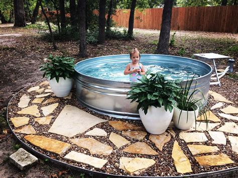 Our 8 Ft Galvanized Stock Tank Pool Has Been Perfect For Cooling Off On