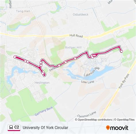 C2 Route Schedules Stops Maps University Of York Circular Updated