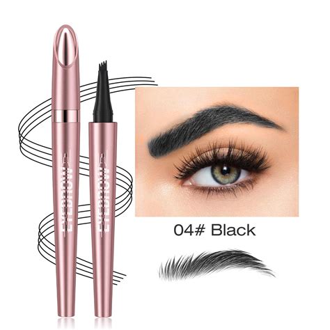 Eyebrow Pencil With 4 Tip Microblade For Natural Eyebrow Makeup Eyebrow Microblading Pen Water