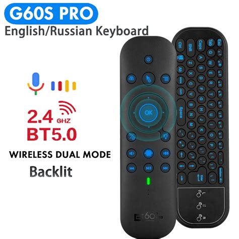 G60s Pro BtAir Mouse 2 4G BT5 0 Dual Mode Google Voice Assistant Remote