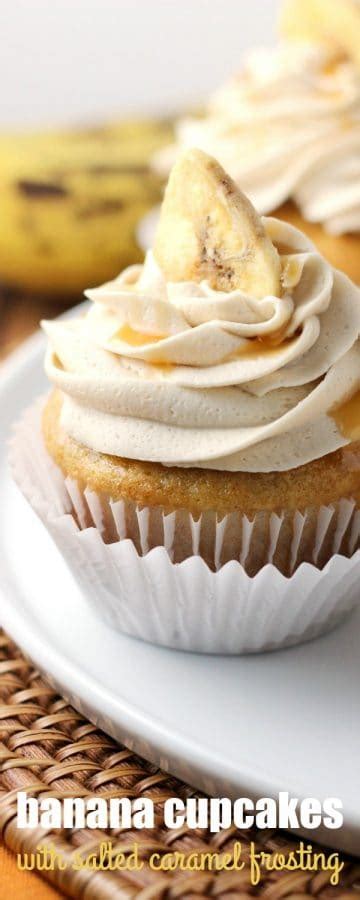 Banana Cupcakes With Salted Caramel Frosting ⋆ Real Housemoms