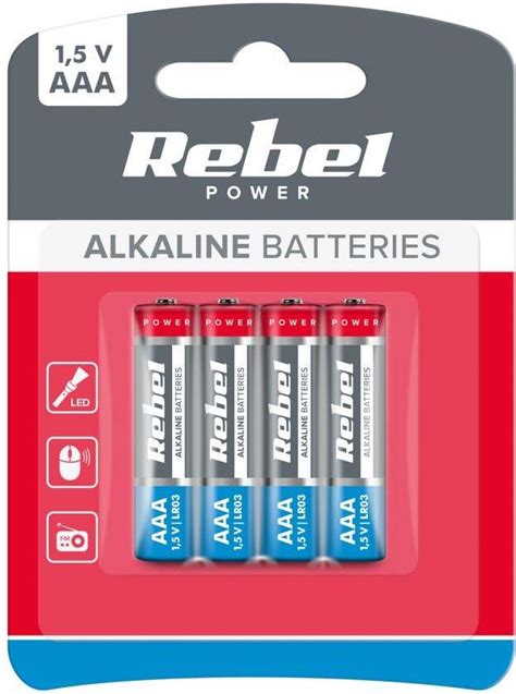 Rebel Baterie Alkaliczne Lr03 4Szt Bl Ceny I Opinie Na Ceneo Pl