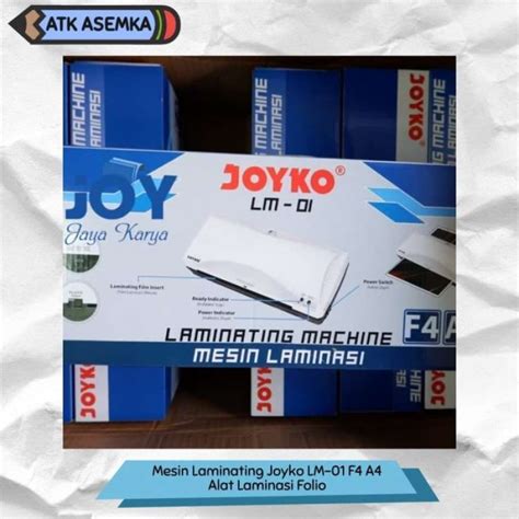 Jual Mesin Laminating Joyko LM 01 F4 A4 Alat Laminasi Folio LM01 Di