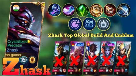 42 Kills Gameplay Top Global Zhask Best Build And Emblem 2024 Mlbb