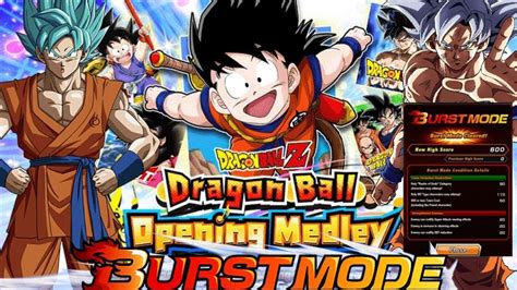 Points New Burst Mode Opening Medley Vs Goku Realm Of Gods Only