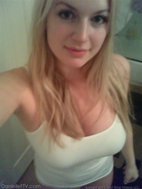 Big Titted Blonde Amateur Danielle Takes Naughty Selfies Around The