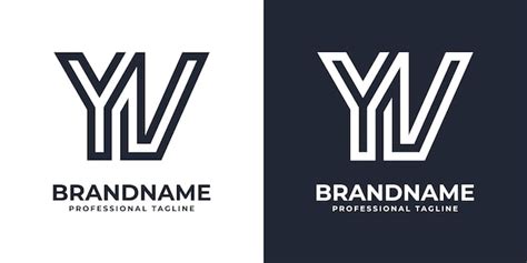 Premium Vector Simple Yv Monogram Logo Suitable For Any Business With