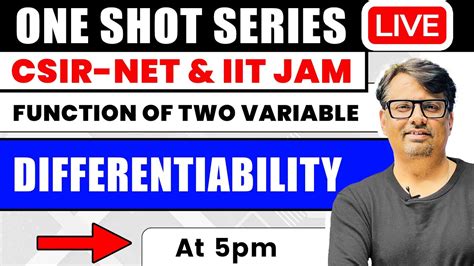 Differentiability Function Of Two Variable In One Shot For Csir Net