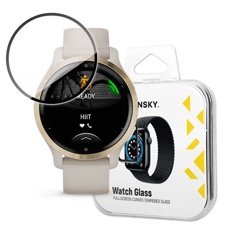 Wozinsky Watch Glass Hibridno Staklo Za Garmin Venu Crno Moobo