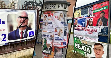 Nie warto zrywać plakatu wyborczego który zawisł nielegalnie