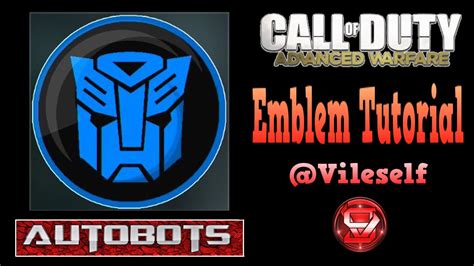 Advanced Warfare Emblem Tutorial Autobots Transformers Youtube