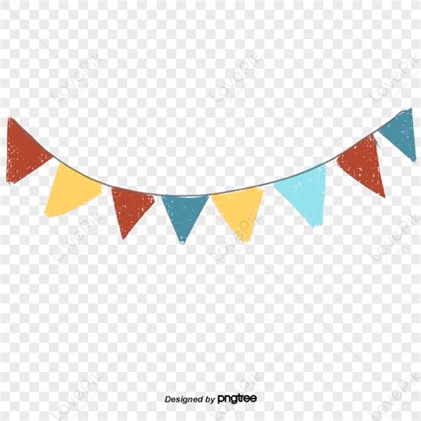 Various Flags Hanging On The Rope Triangle Live Free PNG And Clipart