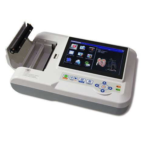 Digital Portable Touch Screen Ekg Electrocardiogram Wireless Channel