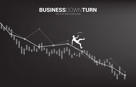 Premium Vector Silhouette Of Businessman Slip And Falling Down From