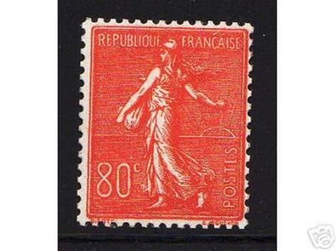 France Stamp Timbre Yvert N Semeuse C Rouge Neuf Xx