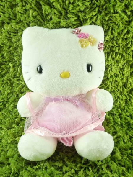 【震撼精品百貨】hello Kitty 凱蒂貓~kitty絨毛娃娃 粉頭花 其他玩具 Yahoo奇摩購物中心