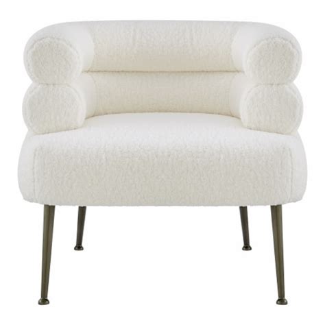 Zerline Faux Shearling Fabric Accent Chair 1 Kroger
