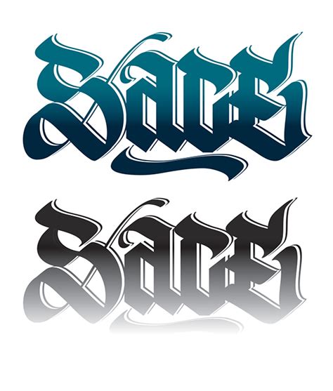 SACE. logo for an Italian rapper on Behance