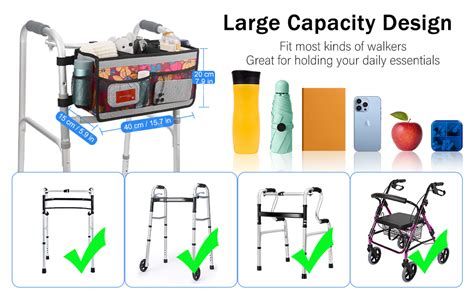 Amazon Supregear Walker Basket Large Capacity Walker Organizer