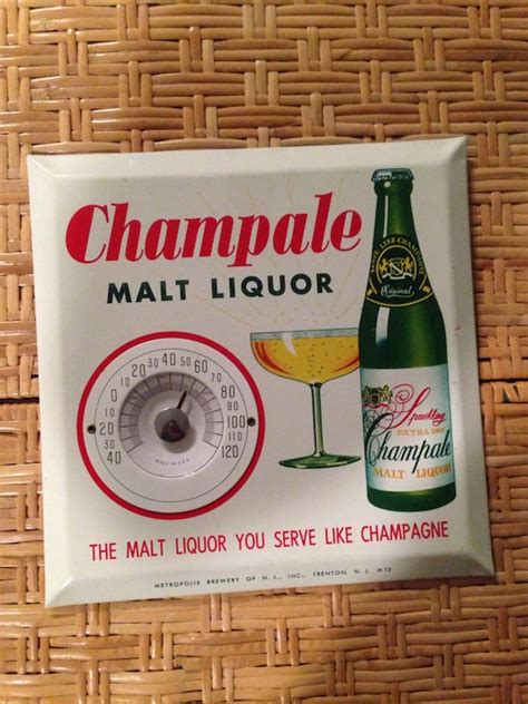 1970s Champale Malt Liquor Thermometer By Mattsantiques1 On Etsy