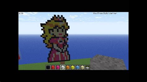 Princess Peach Pixel Art Minecraft