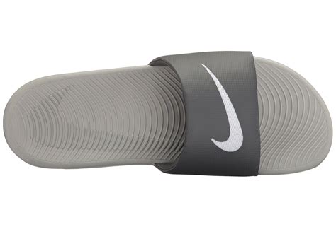 Nike Synthetic Kawa Slide Black Flint Grey Men S Slide Shoes In Gray