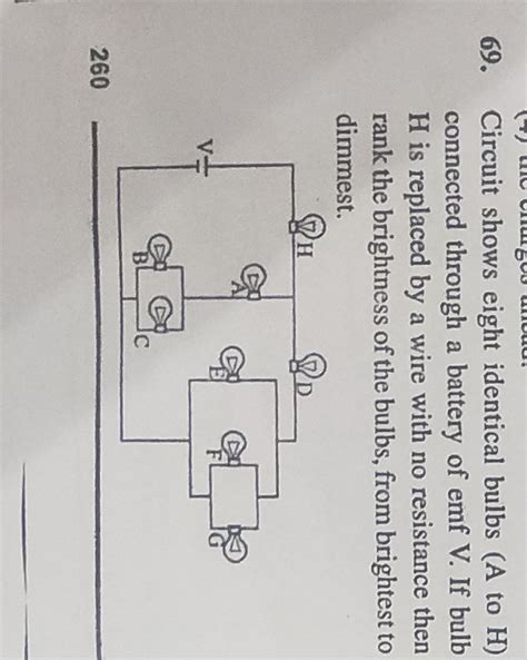 Six Identical Light Bulbs Are Connected To A Battery To Form The