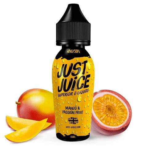 E Liquide Mango And Passion Fruit 50ml De Marque Just Juice