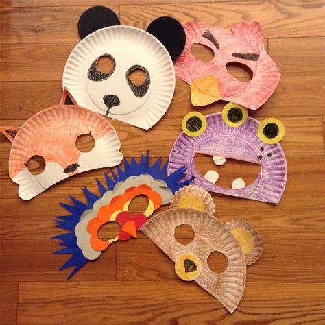 Paper Plate Masks Paper Plate Masks Mask Making Paper Plates