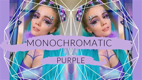 Purple Rave Look Makeup Tutorial Youtube