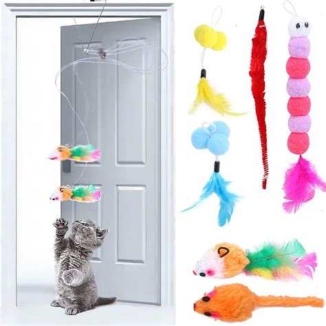 Pcs Self Play Hanging Door Cat Toys For Indoor Cats Adult Kitten Toys