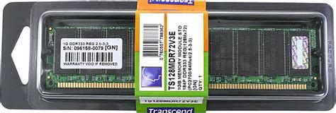 Transcend 1GB 184 Pin DDR SDRAM ECC Registered DDR 333 PC 2700 Server