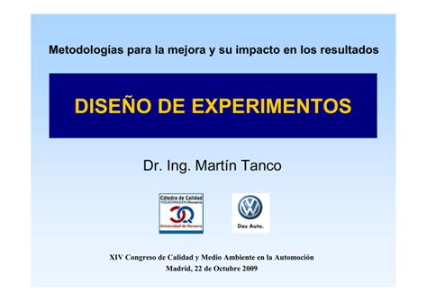 Dise O De Experimentos