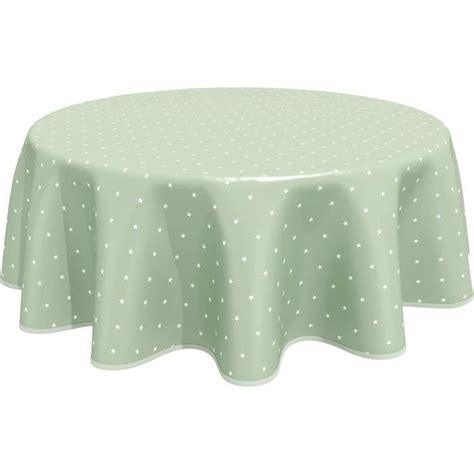 Home Direct Nappe Toile Cir E Pvc Ronde Cm Toiles Sauge