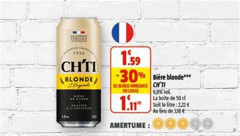 Promo Bi Re Blonde Ch Ti Chez Coccinelle Supermarch Icatalogue Fr