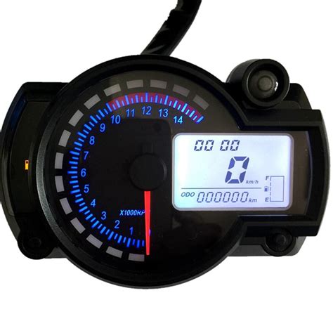 Compteur de vitesse universel pour moto écran LCD tachymètre