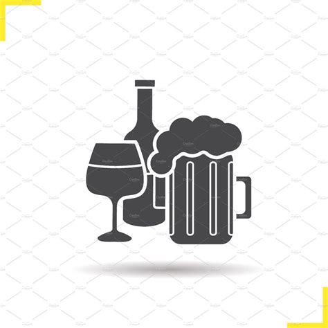 Alcohol Icon Vector Alcohol Icon Glyph Icon