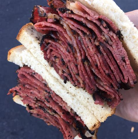 Salami Pastrami Corned Beef Coleslaw Sandwich At Ben S Best Kosher Delicatessen Closed On