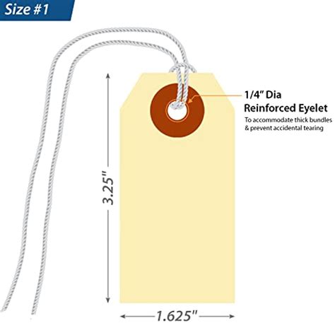 Smartsign Blank Manila Tags With Wire Pack Of Size Pt Thick